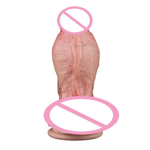 Spesse realistiche doppio strato Dildo 5.5 ''clitic stimolazione anale Plug masturbatore Etrotic Sex Toy per donna - Product Image 3