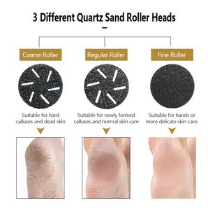 Ponceuse de pédicure électrique Rechargeable étanche 2 vitesses dissolvant de callosités des pieds fichier efficace de callosités de la peau morte masseur de pieds - Product Image 6