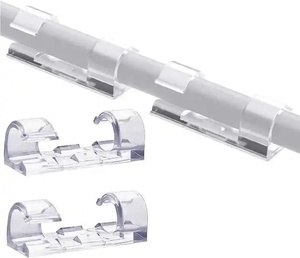 En gros, Clips de câble de bureau auto-adhésifs, Organisateur de câbles pour maison intelligente, Attaches de fixation en plastique - Product Image 6