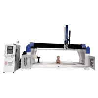 Routeur CNC 5 axes pour la fabrication de moules en mousse, machine de sculpture 3D, sculpture de buste humain en polystyrène expansé