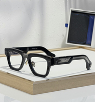 Monturas de Acetato para Corrección Visual Unisex de Primera Calidad, Monturas Ópticas Cuadradas Transparentes de Alta Calidad, Modernas
