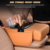 Fournisseur d'usine : Nouvelle conception d'accessoires intérieurs de voiture, pièces automobiles, sac de rangement universel pour accoudoir, fabricant de boîtes d'accoudoir