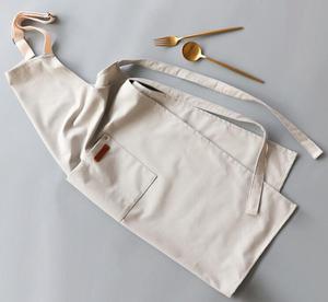 <span class=keywords><strong>Delantal</strong></span> con babero de lona francesa de algodón con logotipo personalizado para el hogar, cocina sencilla, Chef, camareros, artistas, Barista, tienda, Bar, restaurante, trabajo - Product Image 3