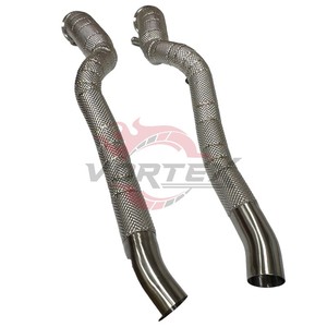 Colectores de Escape Largos de Acero Inoxidable Vortex 304 para Ferrari F12 6.3L V12 2012–2017 con Protector Térmico, Colector de Escape de Alto Rendimiento - Product Image 2