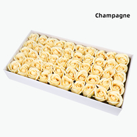 Usine En Gros Artificielle Rose Fleur 3 Couches 5.5cm Savon Parfumé Tête De Rose pour La Décoration Intérieure