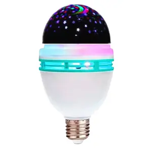 Portable LED Rotating lde Multicolor Party Disco Lights Crystallized Strobe Starry sky Atmosphere Light Bulbs