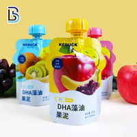 Nouveautés : Sachet Doypack en PET/PE imprimé sur mesure avec bec verseur pour jus, purées et boissons
