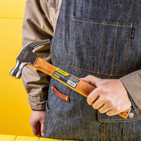 Marteau à griffes Deli Tool avec manche en bois, marteau multifonction pour retirer les clous