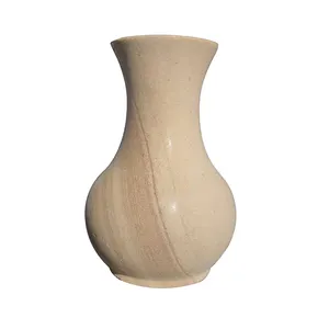 Il prezzo basso personalizza il vaso da fiori in marmo arenaria in stile moderno per la decorazione domestica