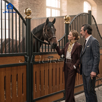 Conception de box pour chevaux avec sécurité optimale, cadre en acier anti-coup de sabot, équipement d'écurie pour ferme, vente en gros OEM