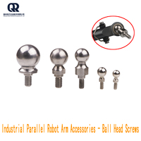 Accessoires pour bras robotisé parallèle industriel, tête sphérique universelle, vis, connecteur de bras robotisé de tri, boule en acier sphérique
