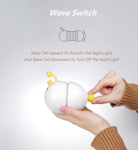 Wholesale Cute Cartoon Animal USB LED Night <b>Light</b> White/Pink 3000K Dimmable ABS+PC Modern <b>Small</b> Lamp for Bedroom - Product Image 2