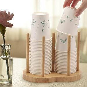 Wholesale Double Tier Standing Cup Rack Holder Irregular <b>Kitchen</b> Water Cup Display Organizer <b>Storage</b> Disposable Cup Racks - Product Image 5
