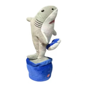 Giocattoli creativi per bambini giocattoli interattivi che ballano cantando giocattoli Tung Tung Sahur ripetono quello che hai detto USB ricarica giocattoli di peluche elettronici - Product Image 5