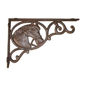 Nostalgico in ghisa a destra <span class=keywords><strong>angolare</strong></span> margherita mensola a muro supporto staffa per angolo parete in metallo rustico ornamento - Product Image 4