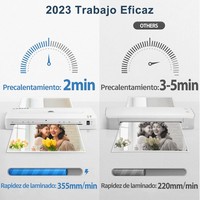 Plastifieuse photo A3 FN335 de 13 pouces pour documents, à chaud et à froid