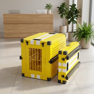 Jaula Plegable <span class=keywords><strong>de</strong></span> Aluminio para Perros, Resistente a Impactos, para Acampar al Aire Libre, para Camionetas, <span class=keywords><strong>Venta</strong></span> Directa <span class=keywords><strong>de</strong></span> Fábrica - Product Image 1