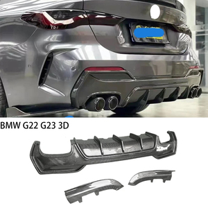 ดิฟฟิวเซอร์หลังคาร์บอนไฟเบอร์ทรง 3 มิติ สำหรับรถยนต์ BMW ซีรีส์ 4 รุ่น G22 Coupe/G23 Convertible ปี 2020-2025 - Product Image 1