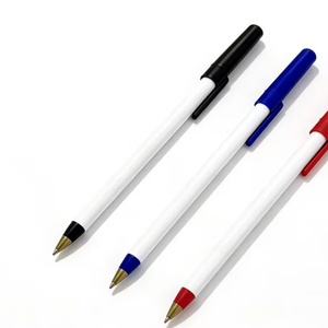Meilleur stylo publicitaire en plastique très bon marché avec logo personnalisé, stylo à bille simple pour promotion - Product Image 5