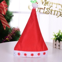 Cappello di Babbo Natale Luminoso a LED con Cinque Stelle, Cappello Natalizio Luminoso per Adulti, Decorazione per Feste, Vendita all'Ingrosso