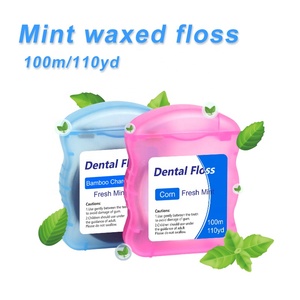 プライベートブランド　業務用　100m デンタルフロス　ミント風味　シルク　口腔ケア衛生用品　清掃用 - Product Image 3