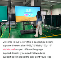 Pizarra Interactiva Digital Inteligente de Buena Calidad, Precio de Fábrica, Pantalla Táctil de 75 Pulgadas, Windows/Android, Televisor Electrónico