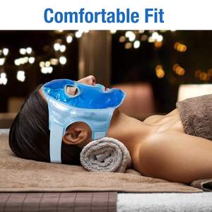 Ice Cool Reducir la hinchazón Reutilizable Comodidad de doble cara Mascarilla de gel frío y caliente - Product Image 6