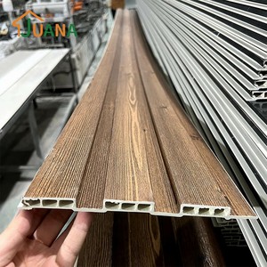 Panneau mural cannelé JUANA, revêtement mural en bois-plastique composite WPC, panneau mural et de plafond, <span class=keywords><strong>placage</strong></span> de bois stratifié - Product Image 6