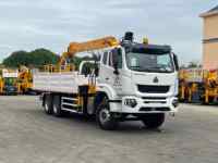 Camion de dépannage HOWO 6x4 avec grue, plateforme de travail aérienne, camion de sauvetage, levage, opération en altitude