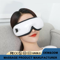 Hochwertiger 3D Smart Kabelloser Luftdruck-Vibrations-Augenmassagegerät für Selbstpflege und Wellness mit 3-stufiger Wärmekompresse & Musik