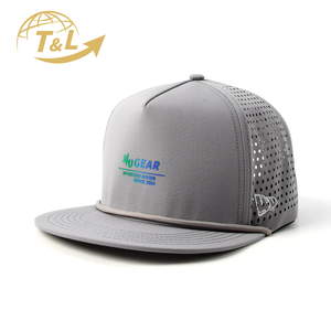 OEM personalizado resistente al agua corte láser perforado agujero perforado deportes transpirable sombrero, secado rápido bordado gorra de béisbol sombreros - Product Image 1