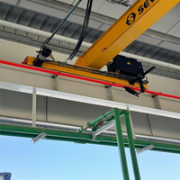 Pont roulant industriel à poutre simple 4T avec palan électrique pour atelier