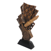 Trophée de course de karting personnalisé WeiVista en résine, bougie d'allumage, piston, récompenses de sport automobile, trophée souvenir de champion pour les événements de karting