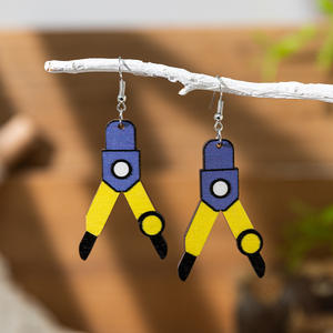 Boucles d'oreilles tissées à la main rétro bohème géométrique frange boucles d'oreilles pour femmes Uionen 1081 - Product Image 6