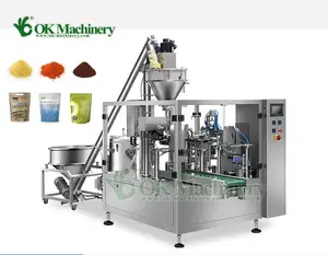Automatic Powder Packing Machine Coffee Milk Premade Zipper Bag Doypack Food Spices Pouch Multi-function Packaging Machines