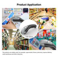 XB-S60 Syble Android POS, Lector de Códigos de Barras CCD Lineal 1D, Verificador de Precios, Escáner de Códigos de Barras Portátil con Cable