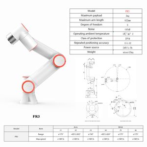 FR3 <span class=keywords><strong>CNC</strong></span>-Präzisionsdrehmaschinen-Roboterarm mit 3 kg Traglast, Neuer Kaffeeroboter, Kollaborativer Roboter mit 0,02 mm Schweißpräzision - Product Image 4