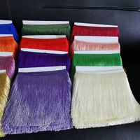 Vente en gros de franges en polyester brillant de 8 pouces (20 cm) pour rideaux et décoration intérieure