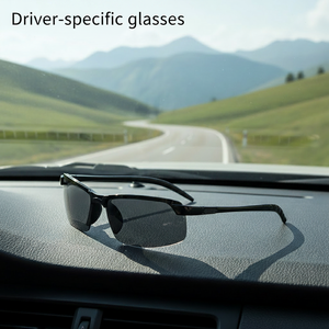 <span class=keywords><strong>Gafas</strong></span> de Sol Deportivas Personalizadas con Logotipo, Lentes Amarillas Polarizadas HD Antideslumbrantes, Semi-Rimless, para Conducir, para Hombre y Mujer - Product Image 1