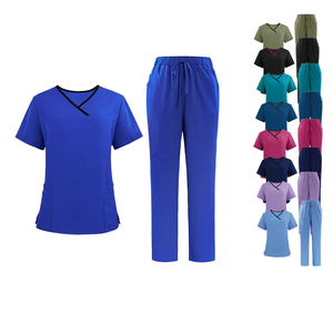 Nouveaux arrivages Vêtements de travail unisexes personnalisés Tissé Hôpital Infirmière Infirmière Médecin Scrubs Uniformes Imprimé - Product Image 2