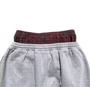 Pantalones de chándal largos informales estilo callejero estampado en blanco pantalones de chándal para mujer al por mayor pantalones de jogging liso polar negro Joggers hombres - Product Image 4