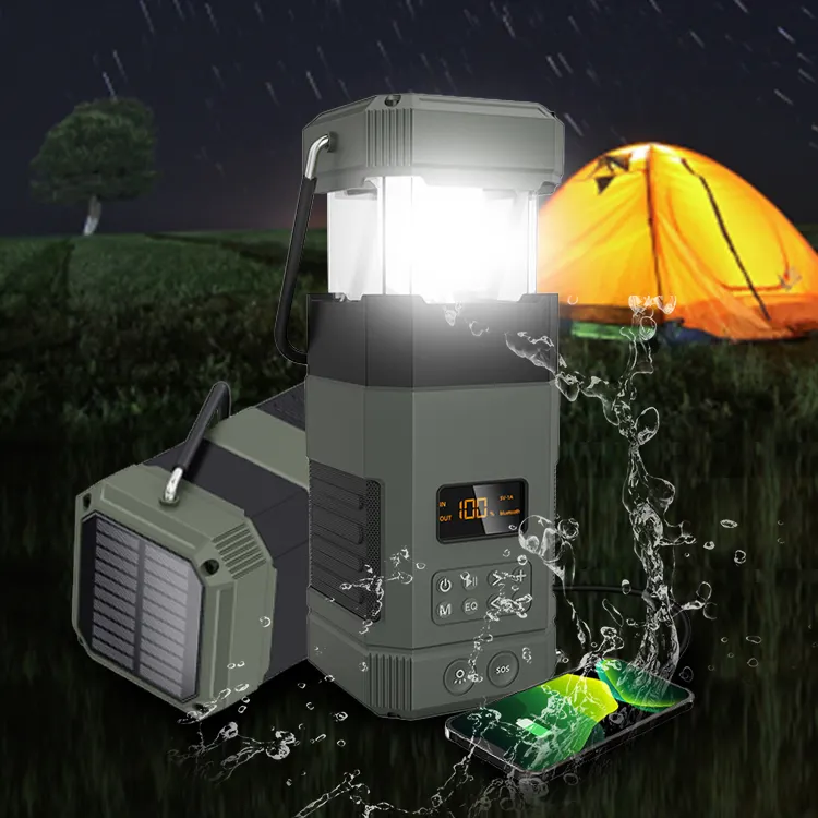 Engrenagem de sobrevivência para churrascos, equipamento luxuoso de alumínio com luz de led para acampamento ao ar livre, equipamento de pesca e caminhadas