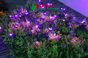 25ft 50 Đèn LED hình nón góc rộng mini ánh sáng dây ngoài trời LED Train chuỗi chuỗi giáng sinh Đảng kỳ nghỉ ánh sáng - Product Image 5