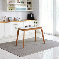 Factory Supply Modernes Esstisch set im nordischen Design mit Massivholz beinen für Esszimmer-oder Hotel-Wohn möbel