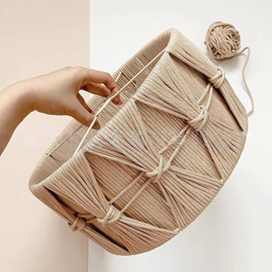 Filo Filamento di Poliestere Intrecciato da 100 Iarde, ad Alta Tenacità, Tessuto <span class=keywords><strong>a</strong></span> <span class=keywords><strong>Mano</strong></span>, con Filo Dorato, 5.0mm, Gasato e Tinto <span class=keywords><strong>a</strong></span> Fantasia, per Maglieria - Product Image 2