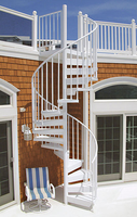 Prix des escaliers en colimaçon, escalier extérieur moderne en métal, escalier extérieur en fer forgé, design d'escalier