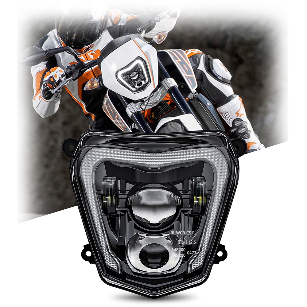 Фара светодиодная для мотоцикла E-mark для 2012-2019 KTM Duke 690 аксессуары для 2013-2017 KTM Duke 690R Supermoto часть велосипеда