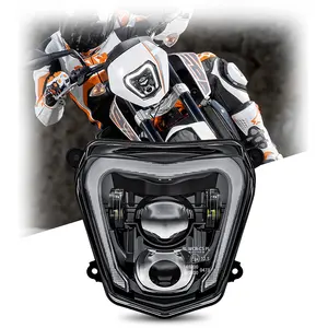 E-mark moto Led proiettore faro per 2012-2019 KTM Duke 690 accessori per 2013-2017 KTM Duke 690R Supermoto Bike Part