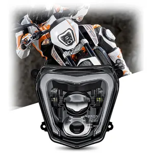 E-mark farol projetor de led para motocicleta, acessórios para supermoto duke 690r 2012-2019 ktm duke 690