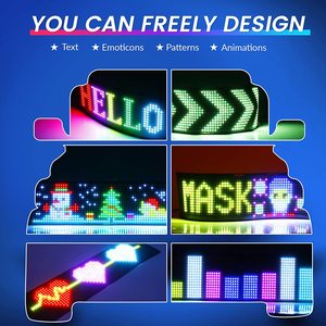 Smooth Sleek Bendable Waterproof LED RGB <strong>Matrix</strong> Panel Ready for Car Logo Text Display Flexible LED Car Outdoor Digital <strong>Poster</strong> - Product Image 3